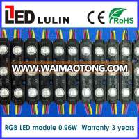 CE,RoHS Certification and LED Modules RGB Type 3led module string 5050 for sign banner